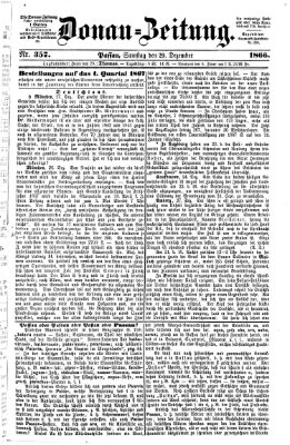 Donau-Zeitung Samstag 29. Dezember 1866