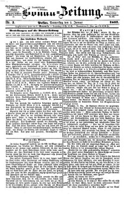 Donau-Zeitung Donnerstag 3. Januar 1867