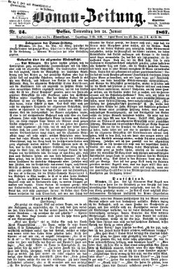 Donau-Zeitung Donnerstag 24. Januar 1867