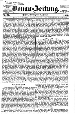 Donau-Zeitung Samstag 26. Januar 1867