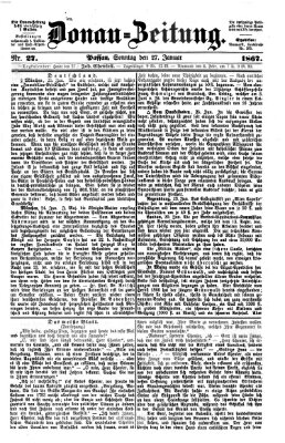 Donau-Zeitung Sonntag 27. Januar 1867