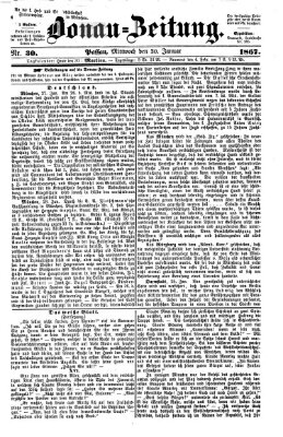 Donau-Zeitung Mittwoch 30. Januar 1867