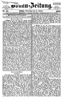 Donau-Zeitung Donnerstag 31. Januar 1867