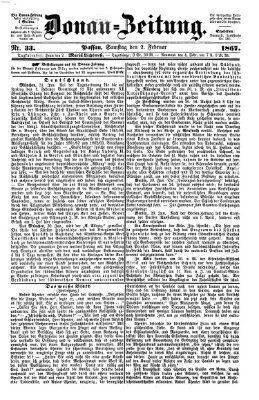 Donau-Zeitung Samstag 2. Februar 1867