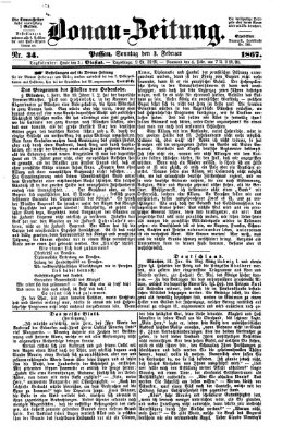 Donau-Zeitung Sonntag 3. Februar 1867