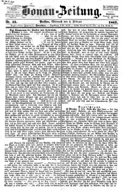 Donau-Zeitung Mittwoch 6. Februar 1867