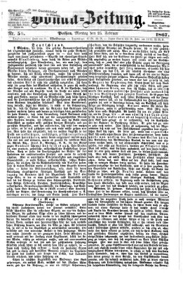 Donau-Zeitung Montag 25. Februar 1867