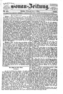 Donau-Zeitung Mittwoch 6. März 1867