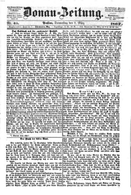 Donau-Zeitung Donnerstag 7. März 1867