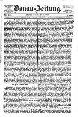 Donau-Zeitung Samstag 9. März 1867