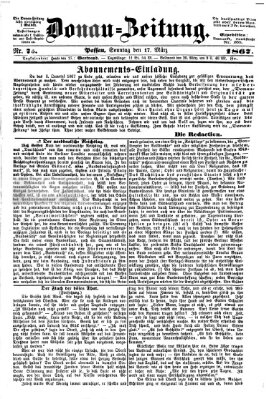 Donau-Zeitung Sonntag 17. März 1867