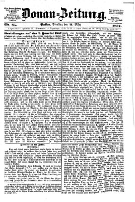 Donau-Zeitung Dienstag 26. März 1867