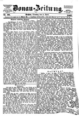 Donau-Zeitung Dienstag 9. April 1867