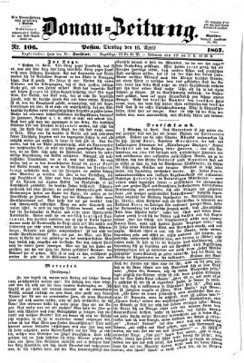 Donau-Zeitung Dienstag 16. April 1867