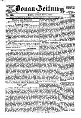 Donau-Zeitung Mittwoch 24. April 1867