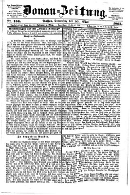 Donau-Zeitung Donnerstag 16. Mai 1867