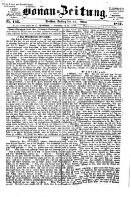 Donau-Zeitung Freitag 17. Mai 1867