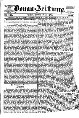 Donau-Zeitung Samstag 18. Mai 1867