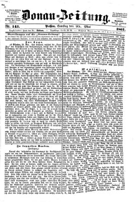 Donau-Zeitung Samstag 25. Mai 1867