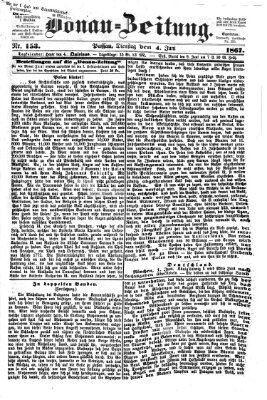 Donau-Zeitung Dienstag 4. Juni 1867