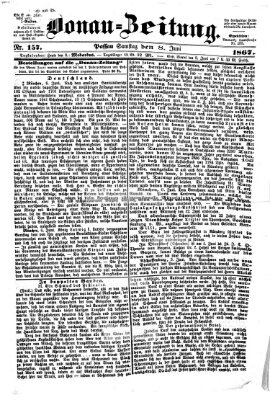 Donau-Zeitung Samstag 8. Juni 1867