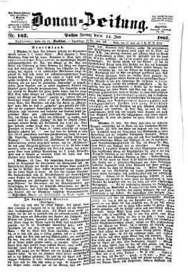 Donau-Zeitung Freitag 14. Juni 1867