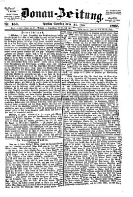 Donau-Zeitung Samstag 15. Juni 1867