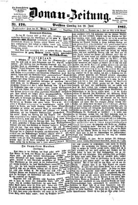 Donau-Zeitung Samstag 29. Juni 1867