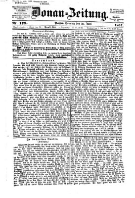 Donau-Zeitung Sonntag 30. Juni 1867