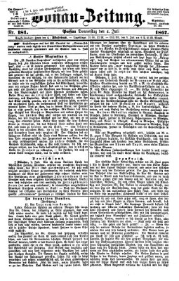 Donau-Zeitung Donnerstag 4. Juli 1867