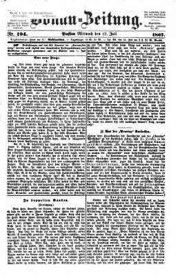 Donau-Zeitung Mittwoch 17. Juli 1867