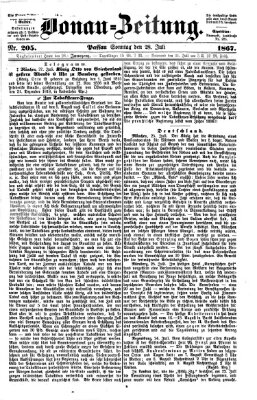 Donau-Zeitung Sonntag 28. Juli 1867