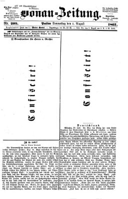 Donau-Zeitung Donnerstag 1. August 1867