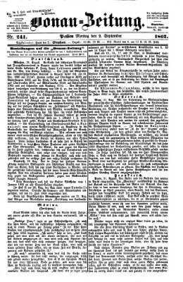 Donau-Zeitung Montag 2. September 1867