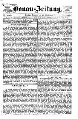 Donau-Zeitung Sonntag 29. September 1867