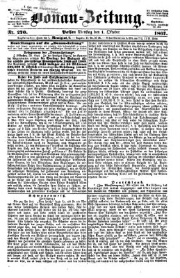 Donau-Zeitung Dienstag 1. Oktober 1867