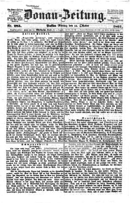 Donau-Zeitung Montag 14. Oktober 1867