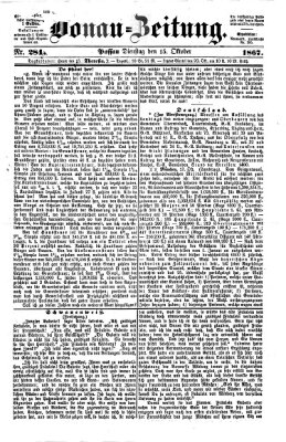 Donau-Zeitung Dienstag 15. Oktober 1867