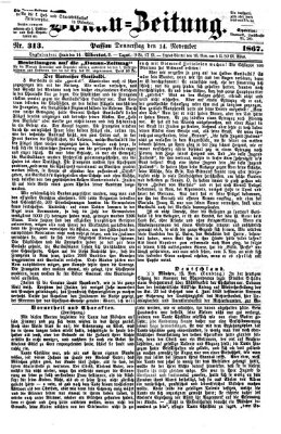 Donau-Zeitung Donnerstag 14. November 1867