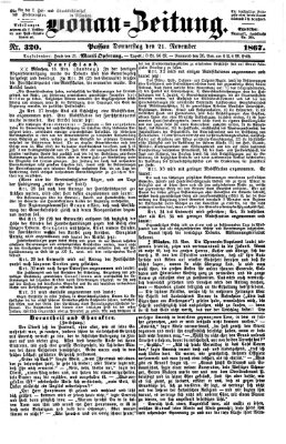 Donau-Zeitung Donnerstag 21. November 1867