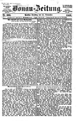 Donau-Zeitung Samstag 23. November 1867