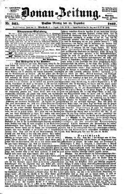 Donau-Zeitung Montag 16. Dezember 1867