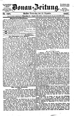 Donau-Zeitung Donnerstag 19. Dezember 1867