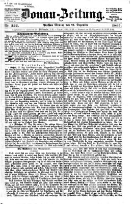 Donau-Zeitung Montag 23. Dezember 1867