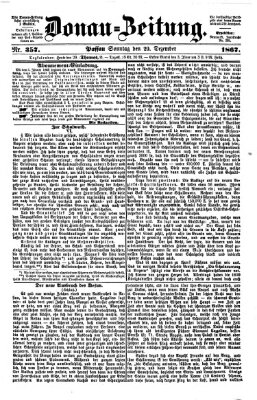 Donau-Zeitung Sonntag 29. Dezember 1867