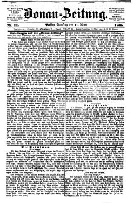 Donau-Zeitung Samstag 11. Januar 1868