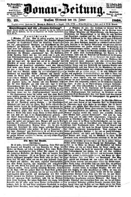 Donau-Zeitung Mittwoch 29. Januar 1868