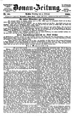 Donau-Zeitung Dienstag 4. Februar 1868