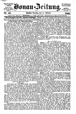 Donau-Zeitung Dienstag 11. Februar 1868