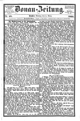 Donau-Zeitung Montag 9. März 1868